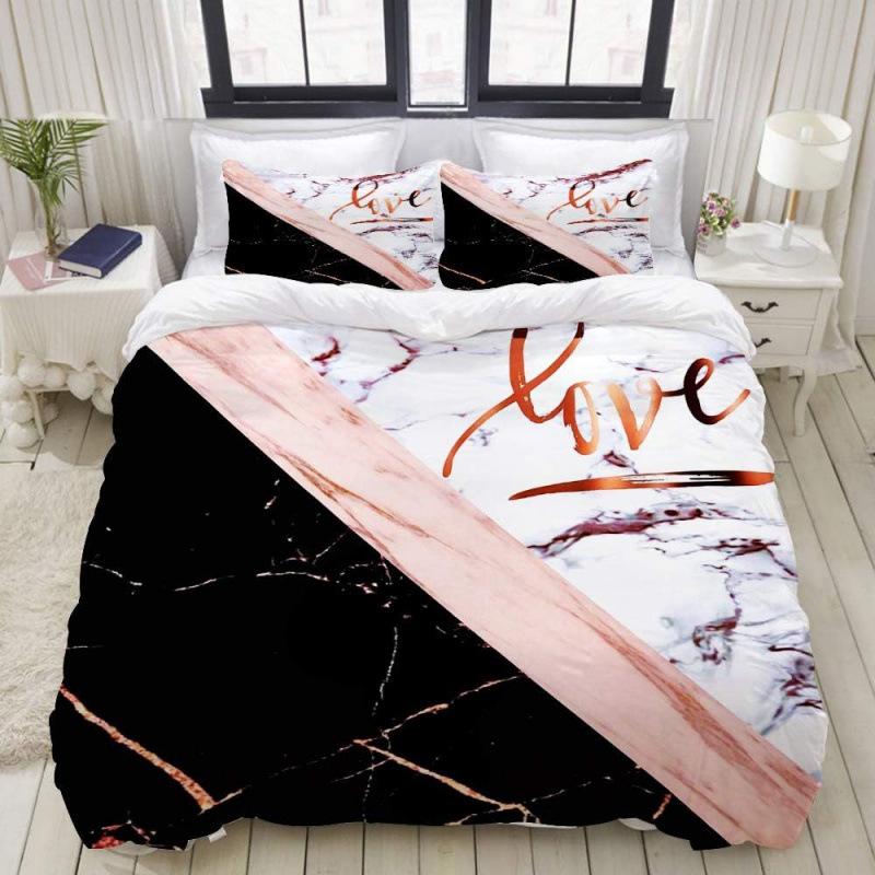Bedding Three-Piece Digital Printing Home Textile Quilt Cover Bed Sheet