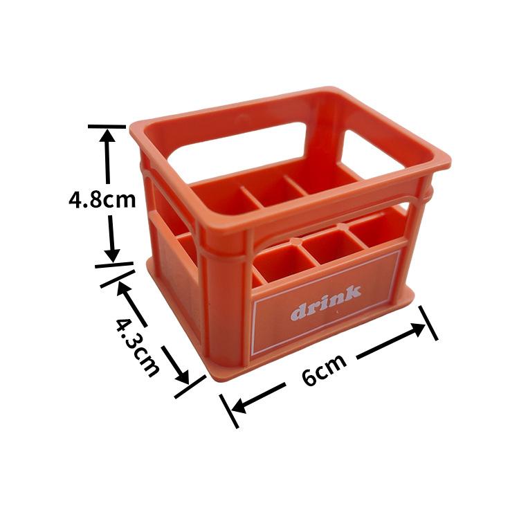 Doll House Miniature Beer Basket, Handmade Food And Play House Toy Simulation Beverage Basket Ornament