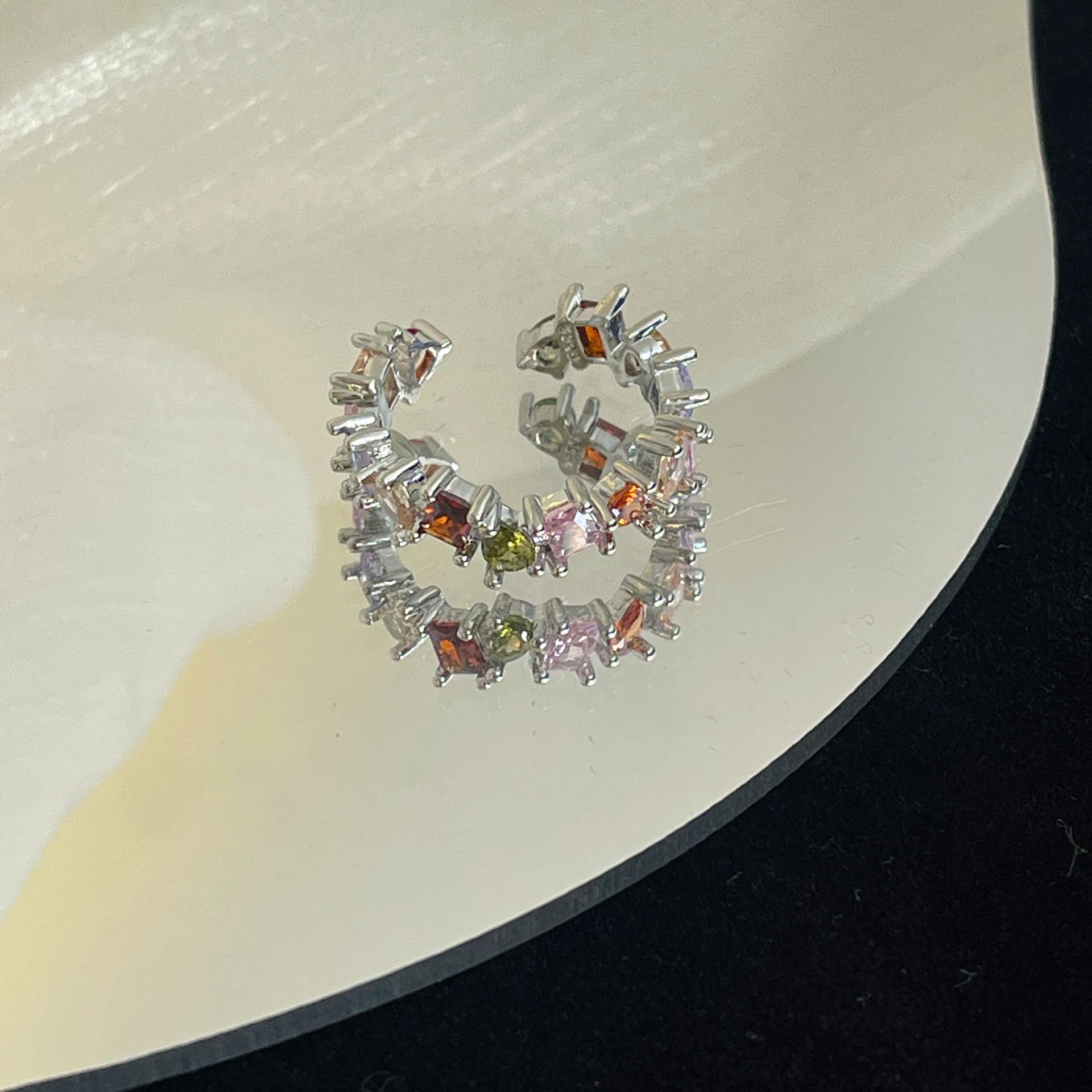 

Fashionable And Moonstone Zirconia Heart Ring In Stunning Geometric Style Women For J3920