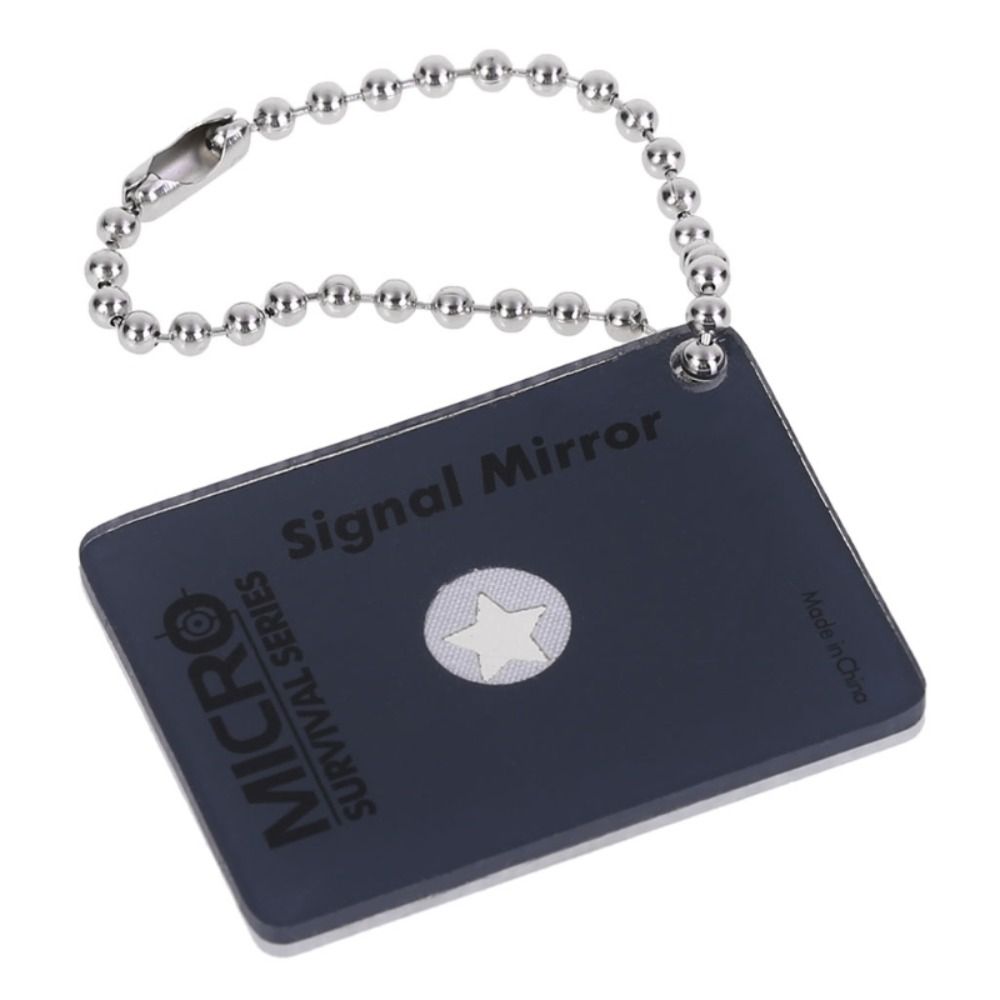 Aiming Sight Emergency Signaling Device Acrylic Survival Mirror New Daylight Rescue Mirror  Hiking