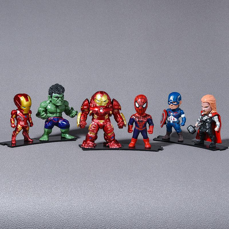

Style E Alliance Figures: Iron Man, Hulk, Spider-Man, Captain America Anime Figurines