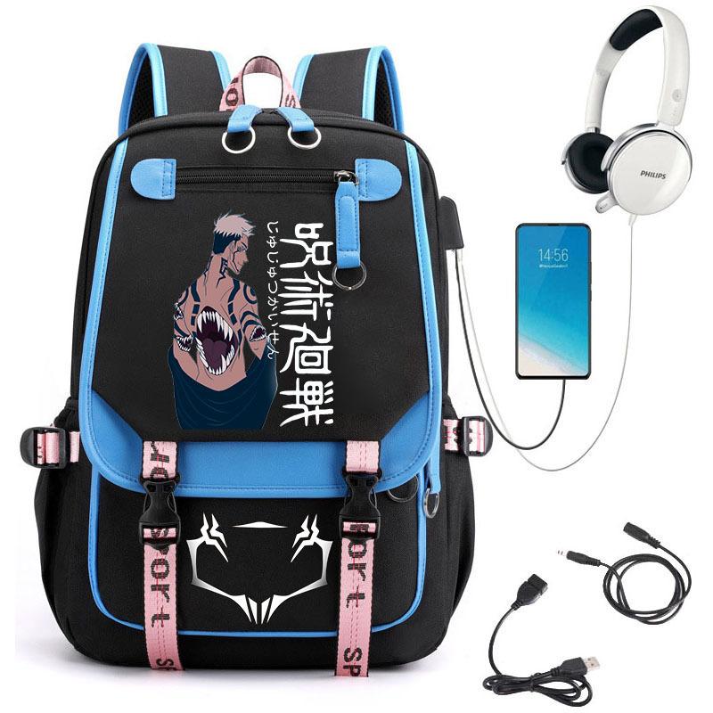 Popular Riman Peripheral Backpack Youth Student School Bag Usb Large Capacity Student Computer Bag