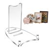Adjustable Acrylic Photo Frame Bracket Dining Plate Display Rack 7-12inch Acrylic Picture Display Easel Decorative Plate Base