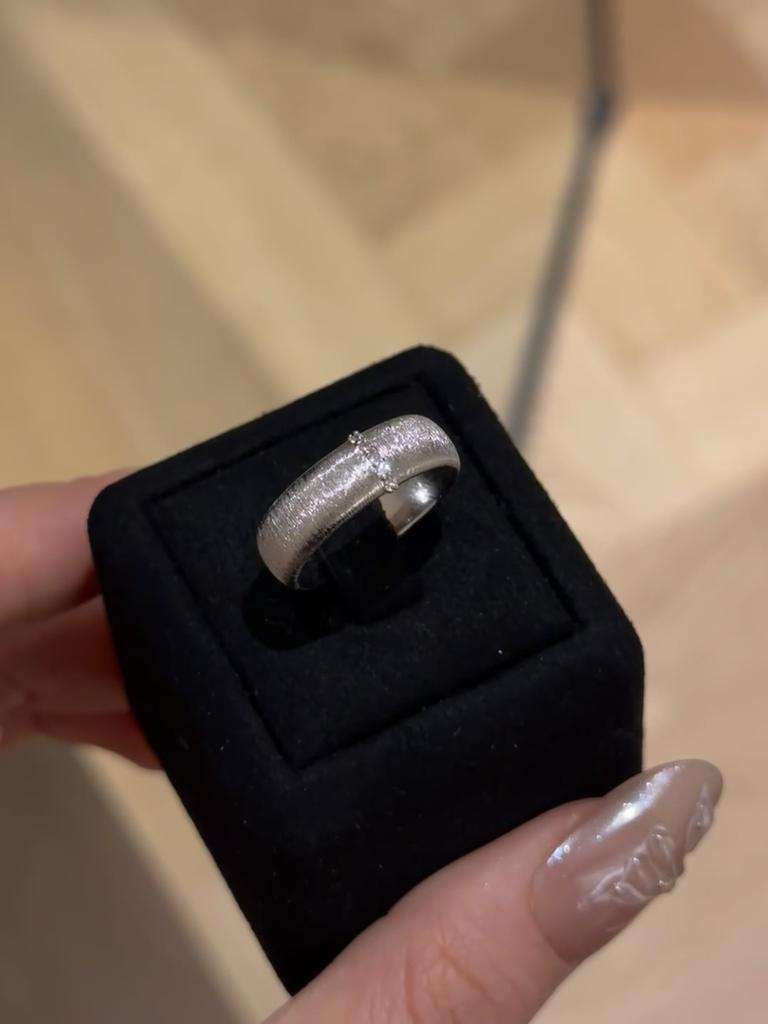 French Light Luxury Retro Ring Wire Drawing Process Italian Medium And Ancient Style Wide And Narrow Version Couple Ring Opening Adjustable