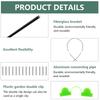Black Garden Tunnel Hoops For Row Cover Garden Hoops Grow Tunnel Hoop House Greenhouse Tunnel Arches Garden Hoops For Raised Bed