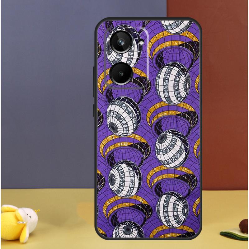 African Prints Fabric For Realme C71 C75 C55 C53 C67 C61 C33 C63 C51 C65 15 GT7 Pro 10 11 12 13 14 Pro Plus Case