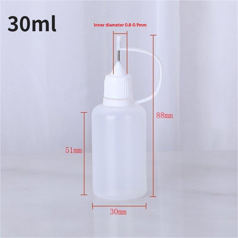 10Pcs Needle Tip Squeeze Dispensing Bottles Soft Flexible Body Multiple Sizes Perfect For Diy Crafts Glue Ink Storage