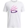 Curry Logo Trendy Crew Neck Short Sleeve T-Shirt Men T-Shirts White 1387111-100