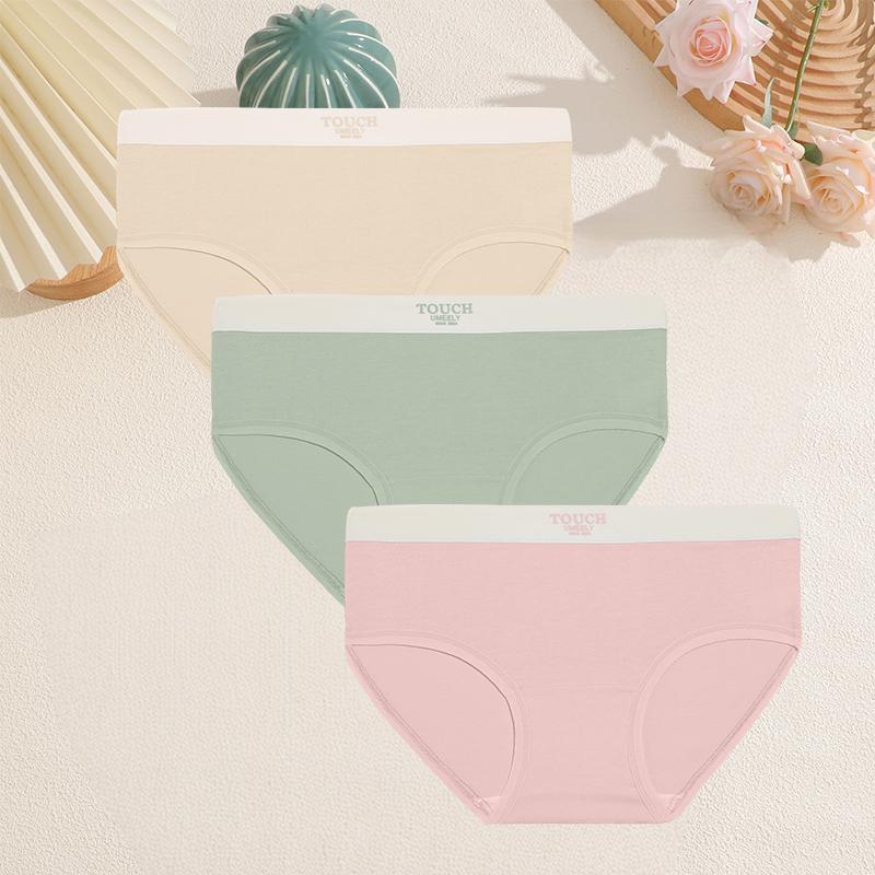 3PCS Woman Seamless Panties Pure Cotton Sports Briefs Fashion Sexy Underware Lingerie Underwear Women Female Triangular