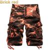 New Summer Men's Overalls Camouflage Middle Pants Men's Cargo Shorts 6 Color