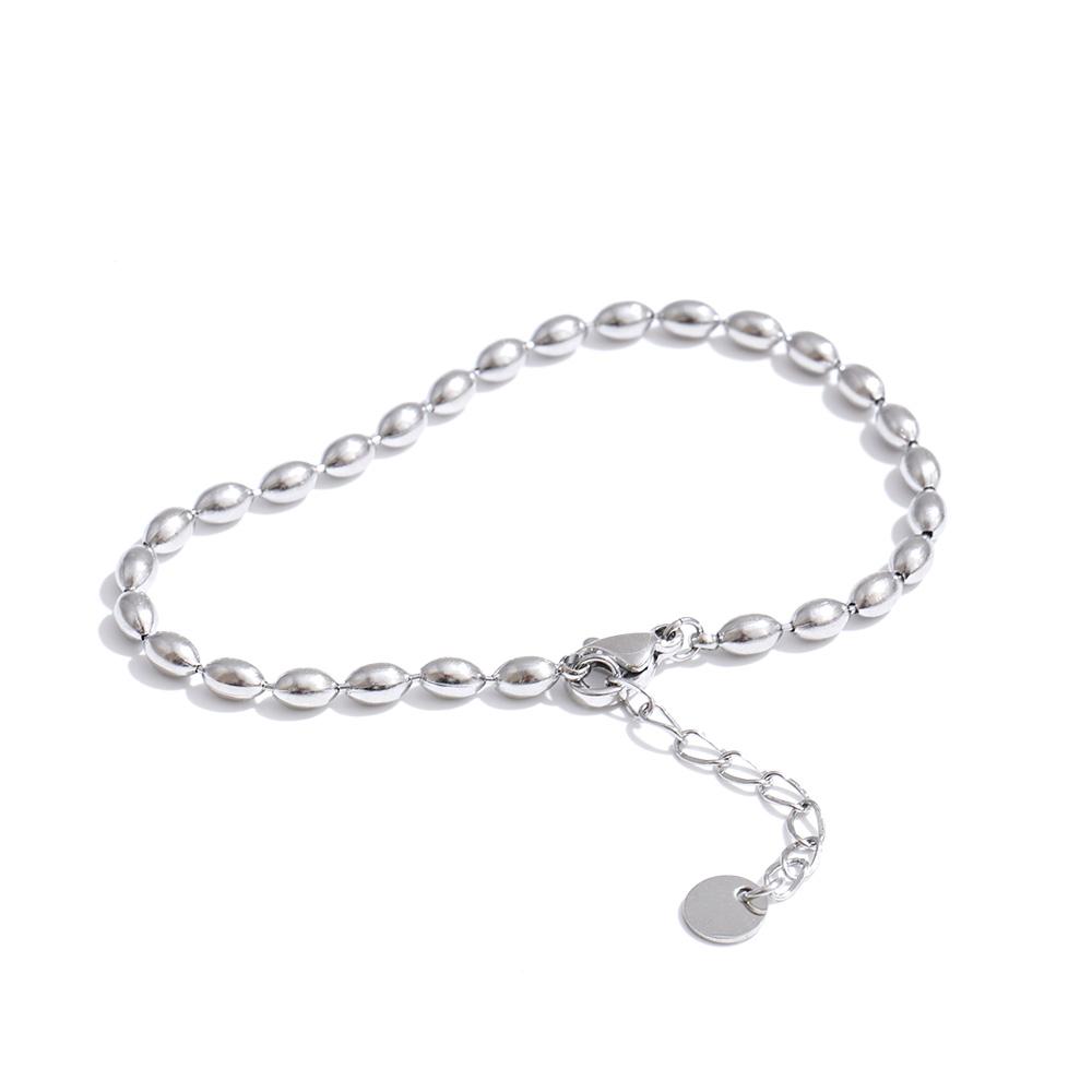 Yhpup Popular Stainless Steel Beads Chain Basic Necklace Bracelet Bangle Set 16K Gold Platinum Color PVD Plated Fashion Jewelry