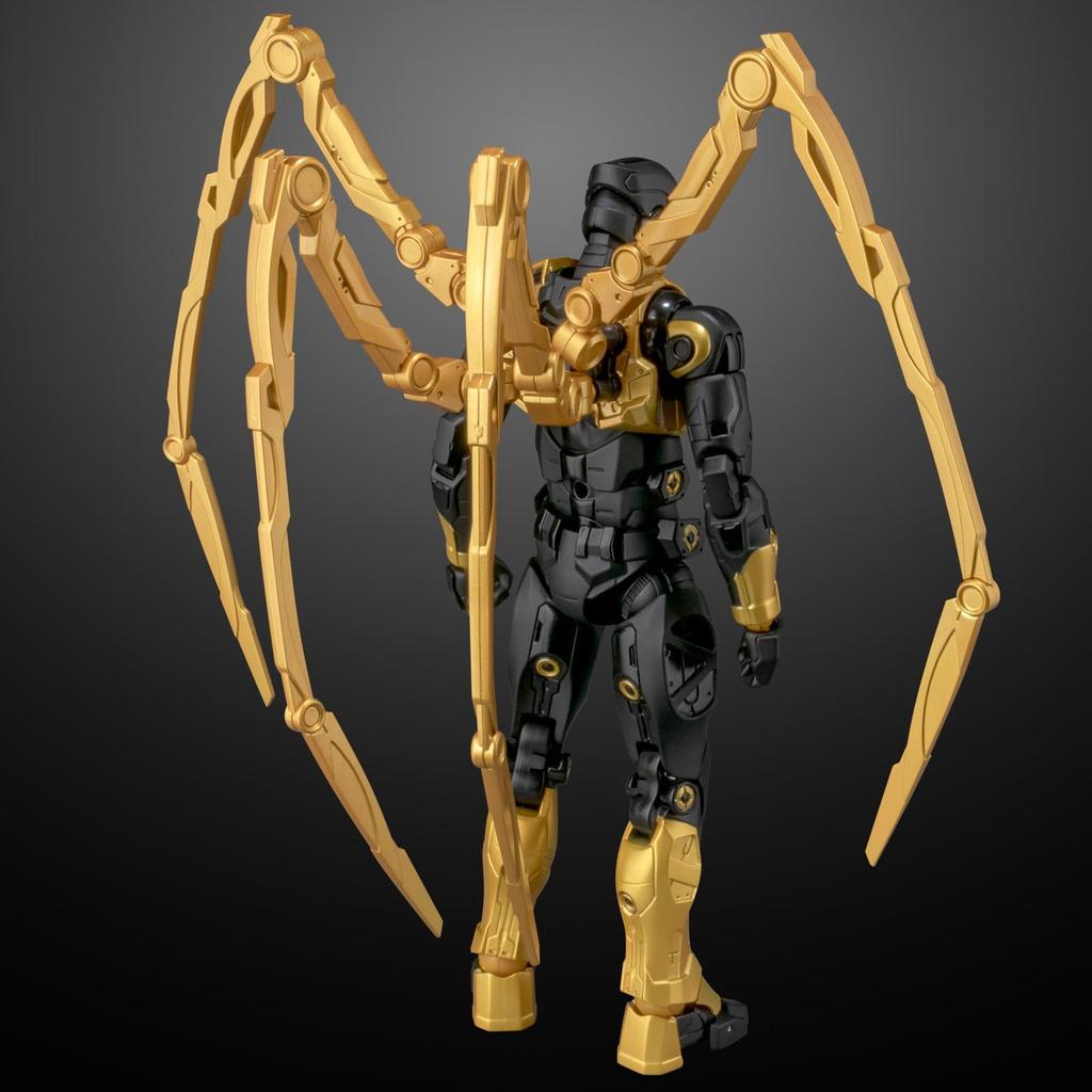 Fighting Armor Iron Spider STEALTH TECH Approximately 165mm and ABS Painted Movable Figure (ONYX Ver.) Die-cast, PVC,