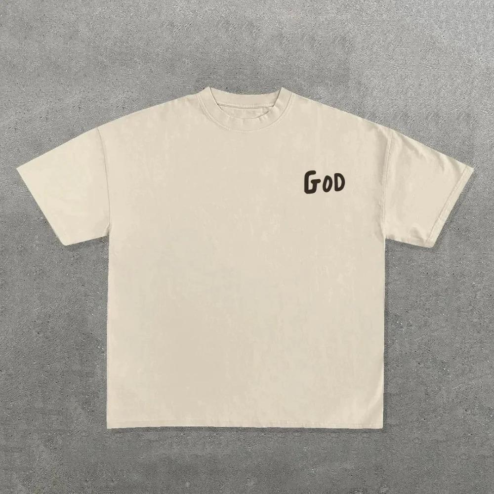 Streetwear Y2k T Shirt Mens Harajuku Hip Hop Graphic Print Oversized Cotton Round Neck TShirt New Gothic Short Sleeve Tops tees