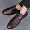Fashion Italian Men's Dress Shoes High Quality Fashion Genuine Leather Luxury Designers Outdoor Breathable Formal Wedding Mens Shoes