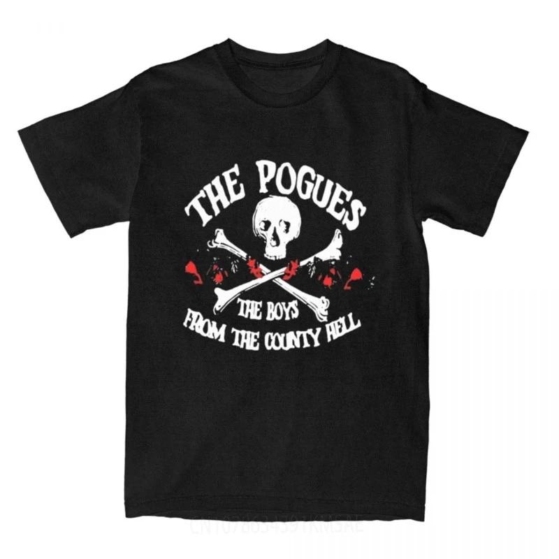 

Music The Pogues Punk Band Merchandise T-Shirts for Men Women Fashion Pure Cotton Graphic Printing Clothing - Men s Summer Co... 5XL