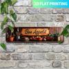 Vintage French Bon Appétit Metal Wall Sign, Rustic Farmhouse Kitchen Decor, Pre-Drilled Holes, 15.7x3.9 Flat Wall Art
