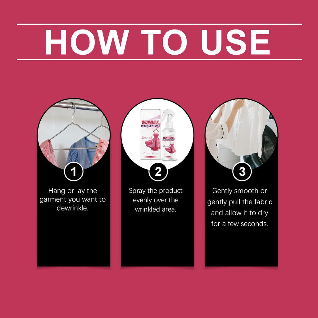 JAKEHOE Wrinkle Release Spray 120ML, Fabric Refresher