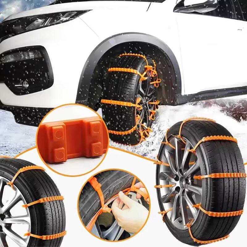 10/20PCS Winter Car Tire Chains Anti-Skid Snow Tyre Cable Ties Auto Outdoor Emergency Accessories for Tyre Skid Proof