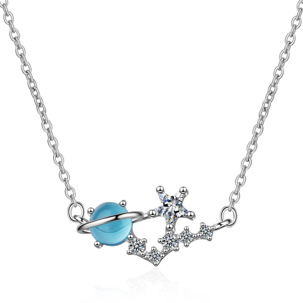 

Настоящее ювелирное изделие из стерлингового серебра 925 пробы, цепочка с кристаллами, круглая звезда, ожерелье для женщин, ошейники, Kolye Bijoux Femme, колье-колье