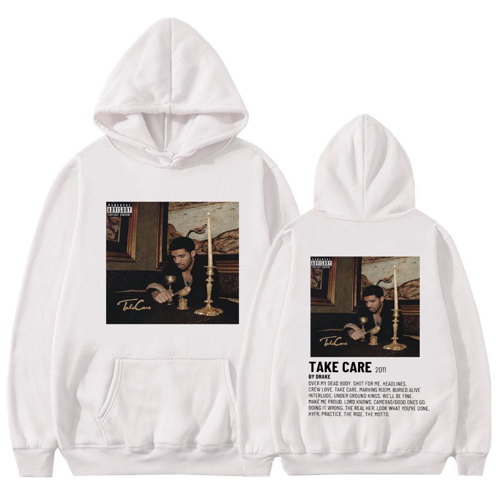 Rapper Drake Music Album Take Care Hoodie Men Woman Hip Hop Vintage Hoodie Oversized Casual Loose Male Sweatshirts