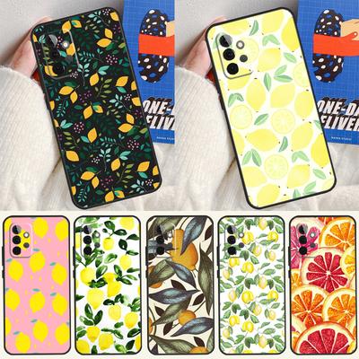 Summer Fruit Lemon Case For Samsung Galaxy A22 A16 A33 A36 A56 A26 A15 A55 A53 A35 A32 A52 A54 A34 A14 A05 A06