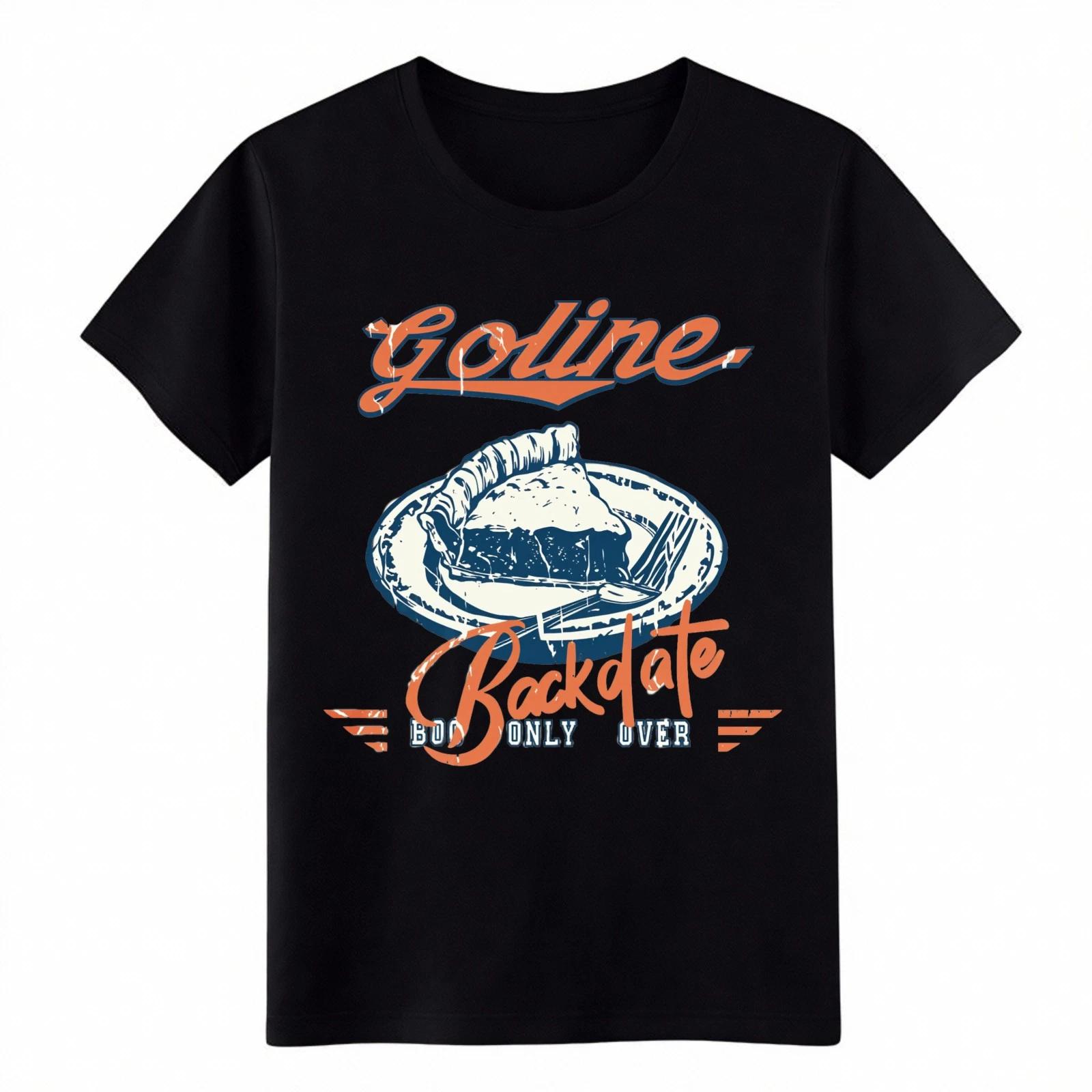 

Goline Backdate Pie Graphic T-Shirt - Vintage Foodie Tee for Casual Wear S
