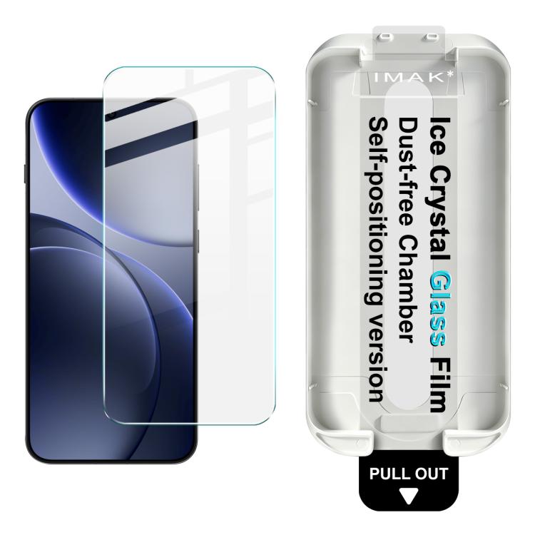 Ice Crystal Tempered Glass Screen Protector With Dust-Free Locator & Fingerprint Unlock For OPPO Find X9 Pro