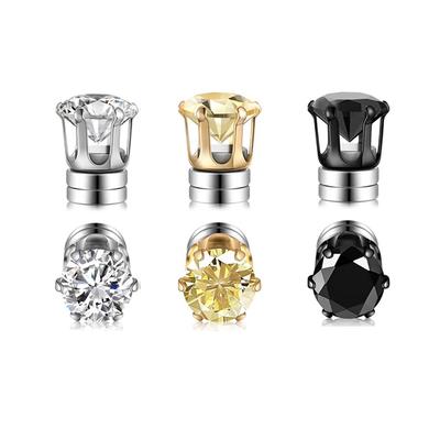 Unisex Magnetische Niet-Piercing Oorklemmen met Zirkonia Studs