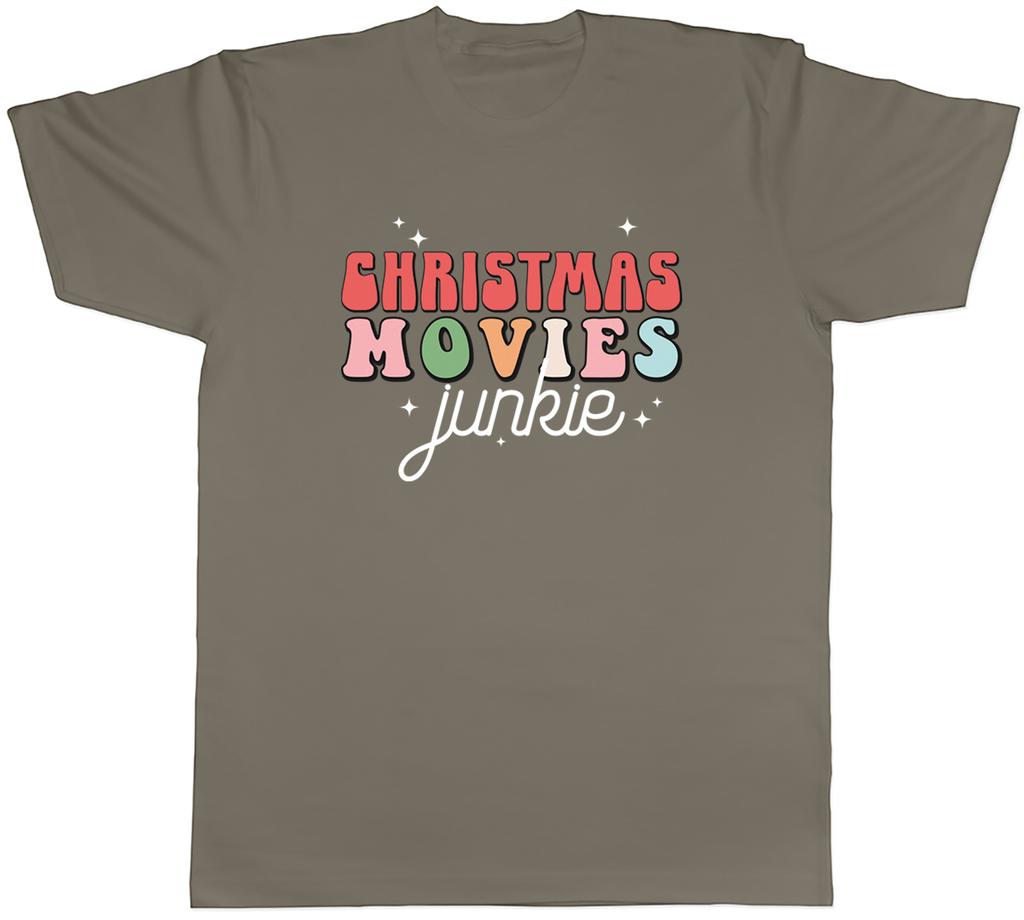 Christmas Movies Junkie Unisexs TShirt Film Cinema TV Tee Gift