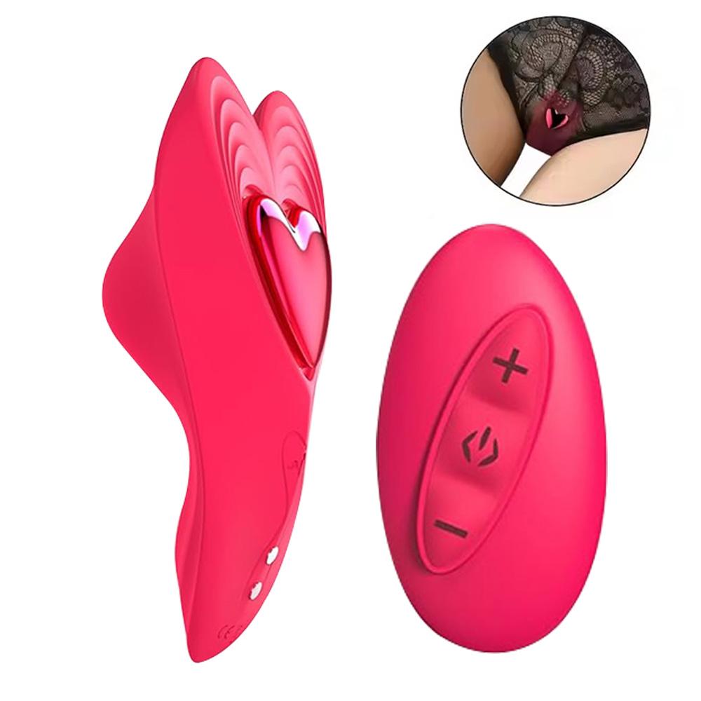Mini Wearable Heart-shaped Panty Vibrator APP Remote Control Female Clitoris Stimulator Vaginal Adult Goods Sex Toys for Women