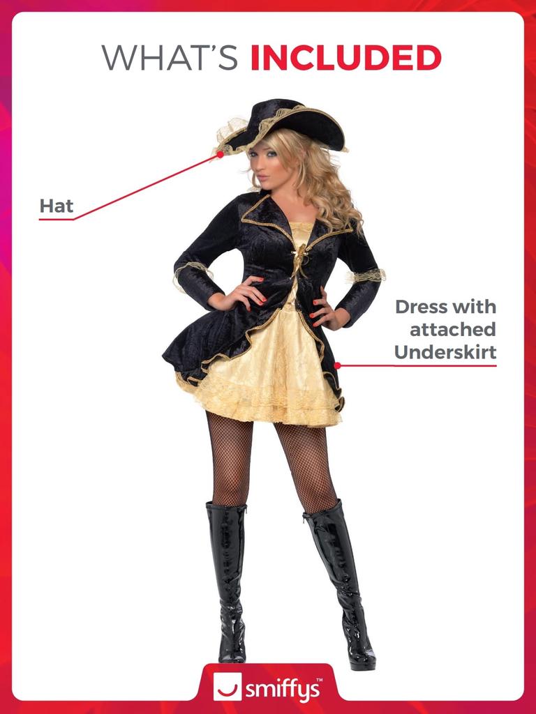 Female Pirate Swashbuckler Adult Size S