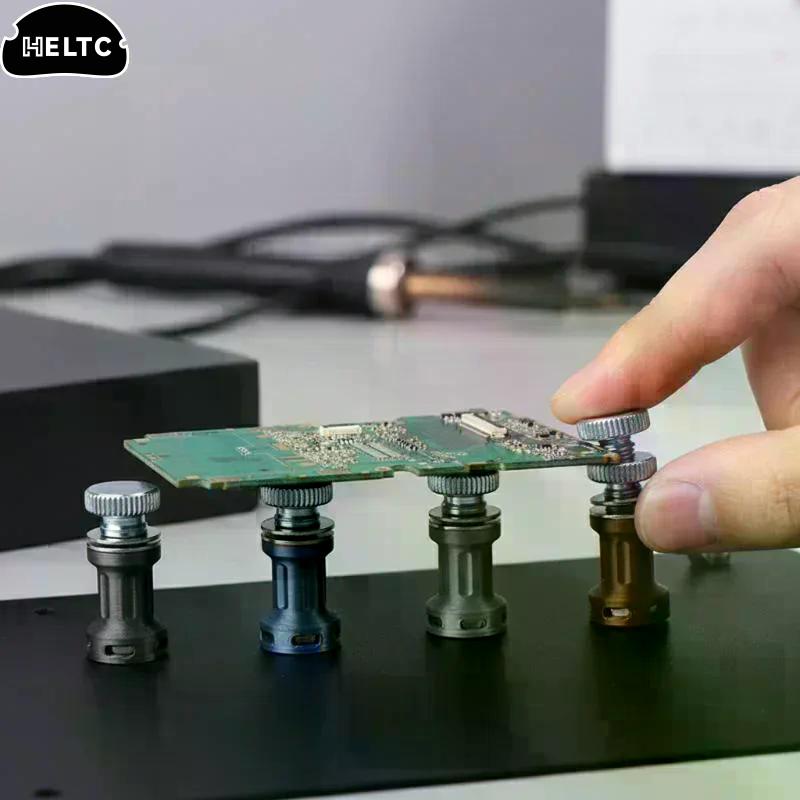 Universal PCB Holder Fixture Welding Soldering Platform With Magnetic Pins Rubber Feet For Circuit Board Assembly Repair Board