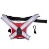 LED Illuminated Dog Harness Light Up Vest for Pet Dog Night Walking USB Rechargeable Adjustable Lightweight Red