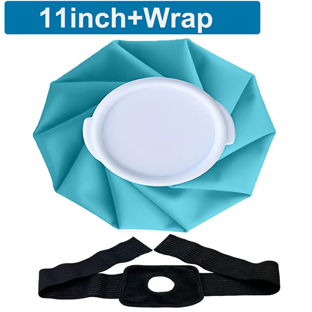 Ice Pack Bag for Injuries Reusable Ice Bag Hot Water Bag Hot & Cold Therapy for Pain Relief No-Leak Elastic Breathable Cold Pack