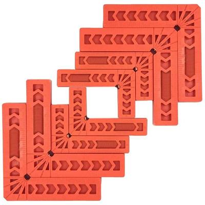 8Pcs Positioning Squares Plastic Clamping Square Right Angle Clamp Woodworking Carpenter Tool