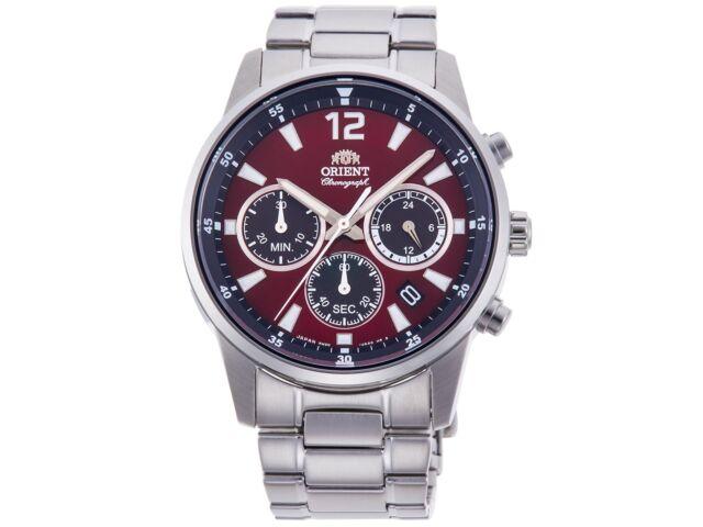 

Спортивные кварцевые часы с хронографом Orient RN-KV0003R, изготовленные из японской нержавеющей стали