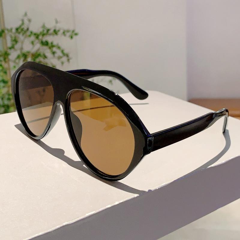 Retro Black Pilot Shades Fashion Brand Gradient Lady Sunglasses New in Women's Decor Sun Glasses for Driving Hiking