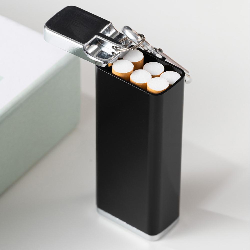 Cigarette Case Cigarette Container Moisture-proof Cigarette Storage Case Aluminum Alloy Cigarette Holder Case for Outdoor Travel