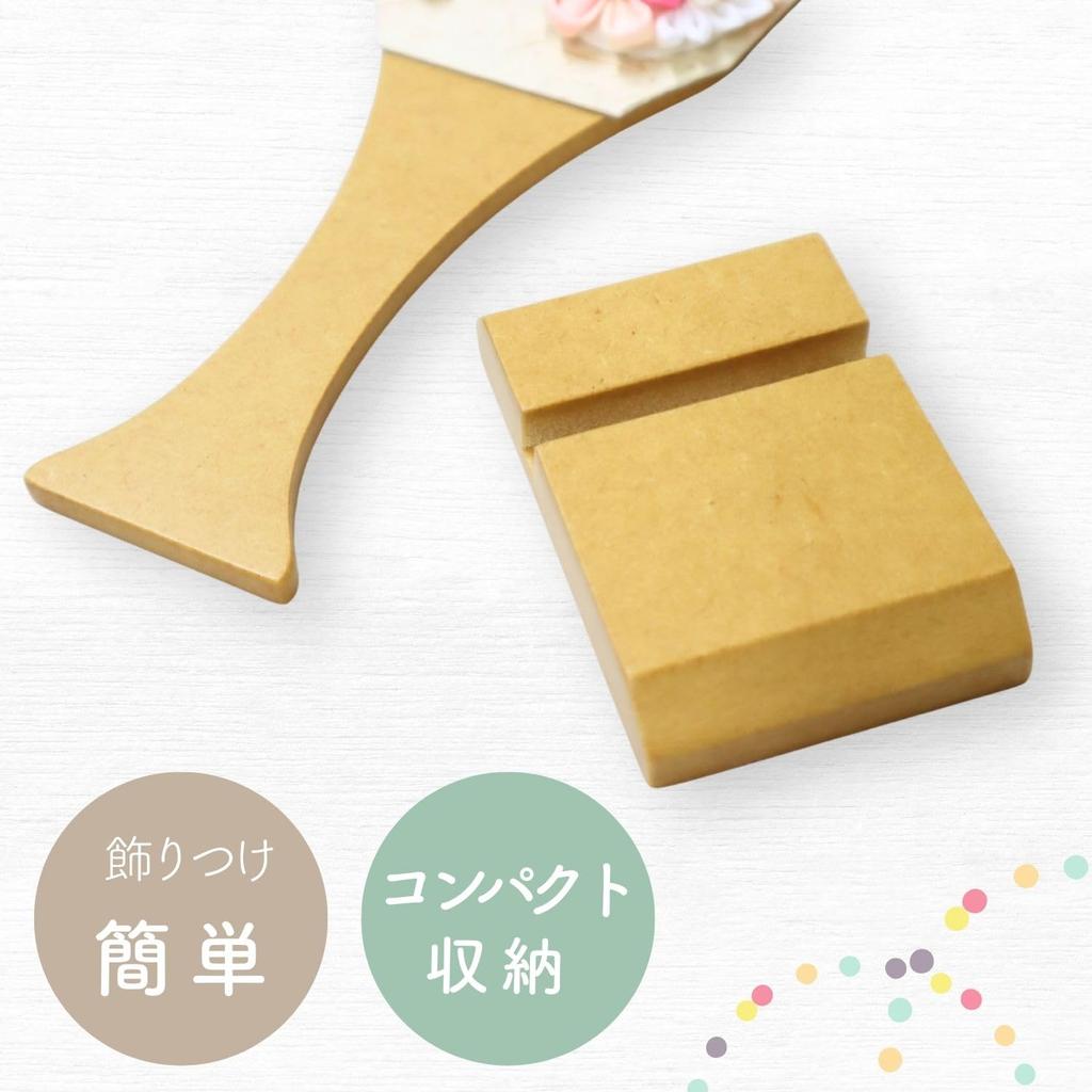 Hagoita Honoka Peach Pink with For Girls (Tsumami Hagoita) (Product Code 206630) Stand, Height 21.5cm,