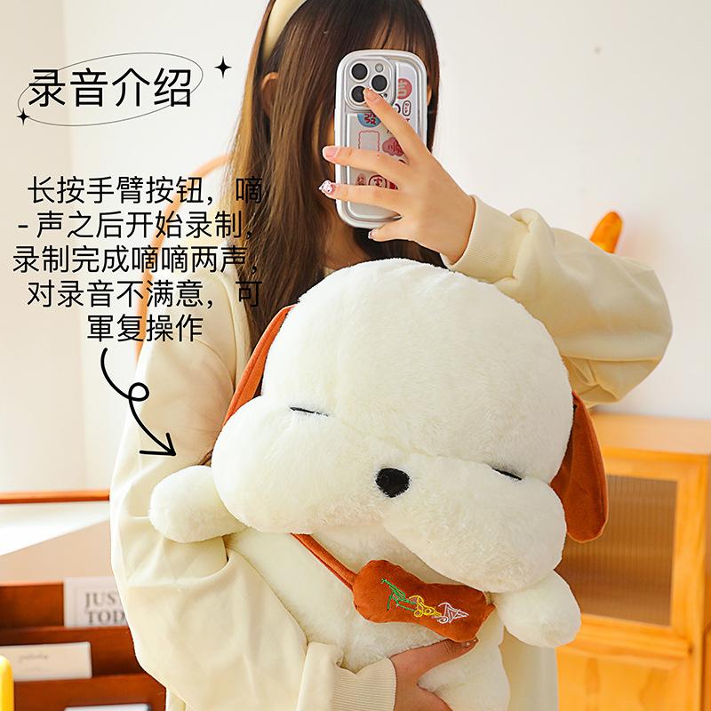 Cute, Slapping and Apologetic Dog Doll, Talking Dog Doll To Coax Wife and Girlfriend, Birthday Gift Rag Doll