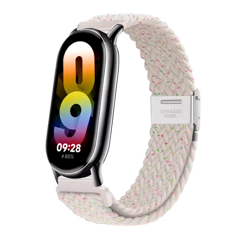 Solo Loop Strap For Xiaomi Mi Band 8 9 Elastic Braided Nylon Adjustable Watchband Correa Bracelet For Miband 10 Miband9 8 Accessories