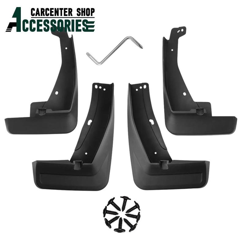 Mud Flaps for Volkswagen Tiguan L R-Line –2024 Front Left and Right; Rear Left and Right PP Mudguards Mud Flaps
