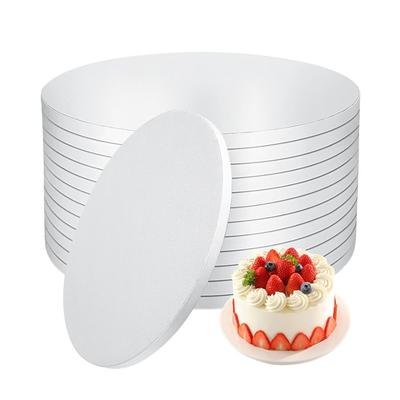 6/8/10/12/14in Cake Board Base Disposable Cake Board Easy To Use Round Cake Tray Pad  Baking Use