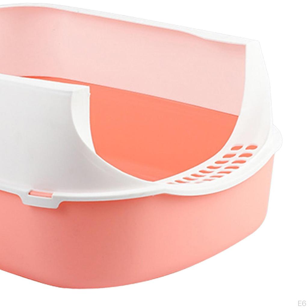 Cat High Side Sifting Anti Splashing with Litter Shovel Open Top Tray for Indoor