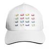 Colourful Vintage Eriba Puck Caravan Daisy Cap Fashion Casual Baseball Caps  Summer Unisex Baseball Hats Polychromatic