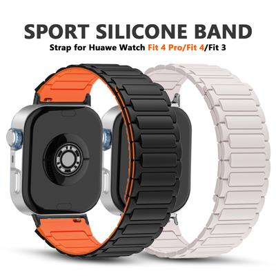 Magnetic Silicone Loop Band for Huawei Watch Fit 4 Pro Bracelet Sports Wrist Strap Huawei Fit 4 Fit 3 Correa Smart Accessories
