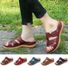 2022 Summer Women Wedge Sandals Premium Orthopedic Open Toe Sandals Vintage Anti-slip Leather Casual Female Platform Retro Shoes