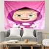 1PC Pink Flowers Sweetheart And Bear K-pop Music Group Tapestry Accessories for Bedroom,Livingroom, Dormitory Room Wall Decor Fan Birthday Gifts