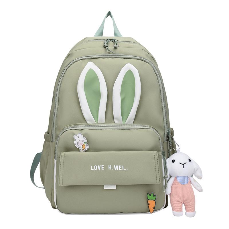 Schoolbag college students multi-functional make-up commute schoolbag new backpack trend large capacity simple cute backpack