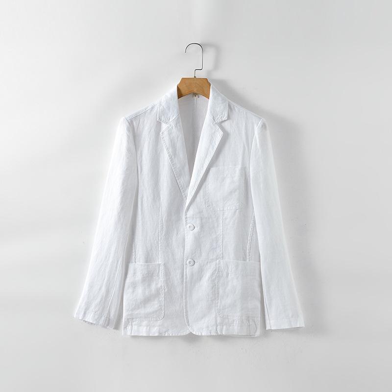 2026 Herren Schlanke Lässige Leinenjacke E030